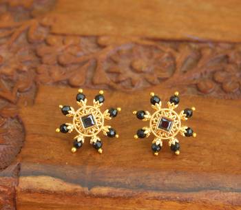 Designer gold plated studs 1