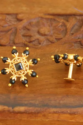 Designer gold plated studs