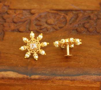 Designer gold plated studs 2