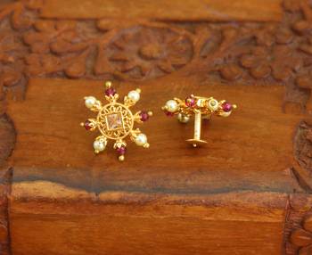 Designer gold plated studs 2