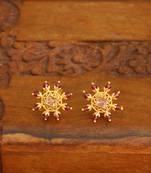 Designer gold plated studs
