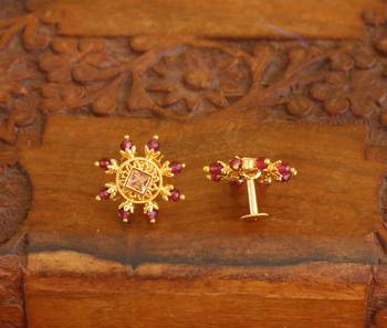 Designer gold plated studs 2