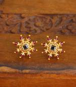 Designer gold plated studs