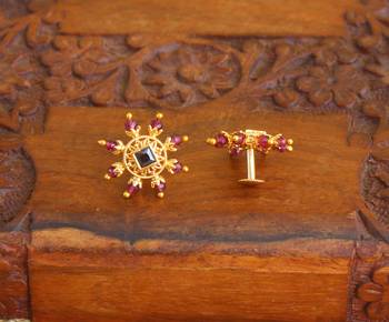 Designer gold plated studs 2