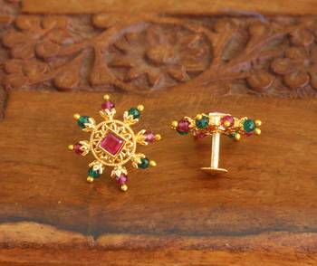Designer gold plated studs 2