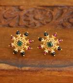 Designer gold plated studs