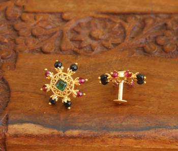 Designer gold plated studs 2