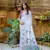 White Cotton Blend Flower butti threads work Muga cotton style saree With Blouse