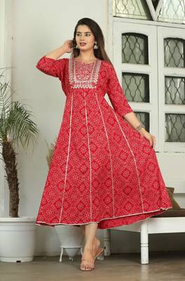 Red rayon anarkali gown only 3