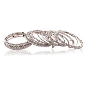 navratri silver plated bangle set for women 3