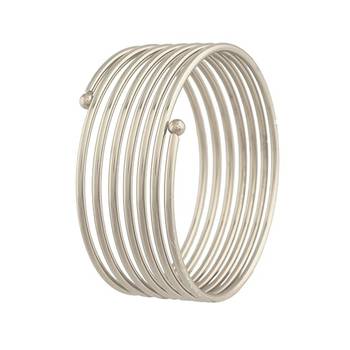 navratri ethnic silver oxidised spring kada for women 3