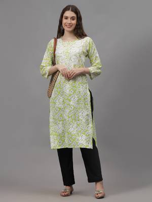 Light pista green mal-mal lucknowi chikankari kurta 4