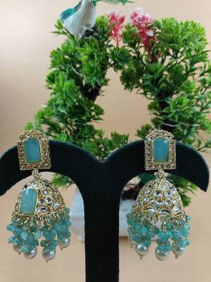   Jhumki Earrings For Wo  And Girls / Indian state t earrings for wedding, festival, Diwali 1