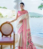 Soft Faux Kanjivaram Silk Saree With Exclusive Contrast Border And Rich Paithani Pallu With Fancy Colourfull Tassels