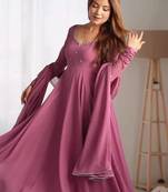 Beautiful festival wear handmade gown set for women