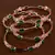 Rose Gold American Diamond Hydro Emerald Bangles BD721