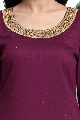  Art Silk Embroidery Kurta Sharara Set with Dupatta 8