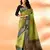 Elora pure cotton silk banarasi weaving saree (green)