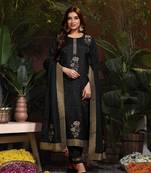Jivora digital print jacquard butti style suits light natural with hand work.