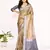 Elora plain banarasi tissue silk weaving saree (grey)