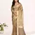 Elora plain banarasi tissue silk weaving saree (cream)