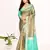 Elora plain banarasi tissue silk weaving saree (sea green)