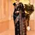 Elora pure soft silk baluchari weaving saree (black)