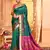 Elora pure banarasi weaving silk saree (dark green)