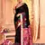 Elora pure banarasi weaving silk saree (black)