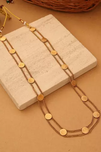 Goddess Fortune Coin Necklace Set
