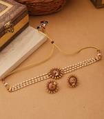 Gold pearl alloy necklace sets