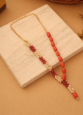 Crimson Dawn Beaded Necklace Set 3