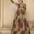 Multi color georgette embroidered anarkali suit