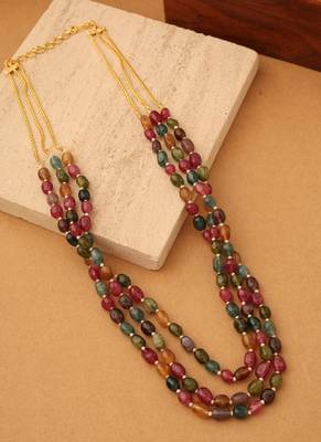 Golden Prism Layered Necklace" 1