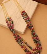 Golden Prism Layered Necklace"