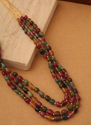 Golden Prism Layered Necklace" 2