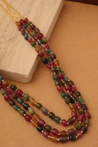 Golden Prism Layered Necklace"