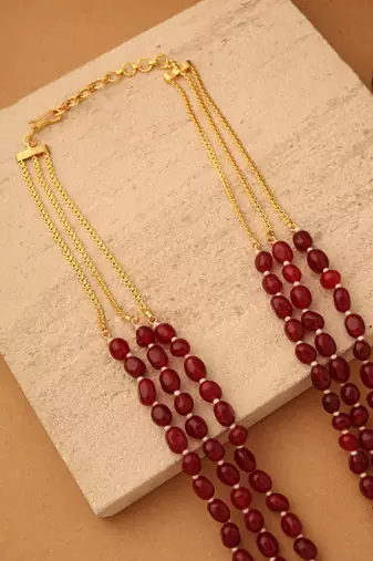 Crimson Pearl Harmony Necklace