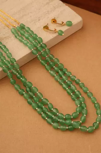 Mint Mist Cascade Necklace