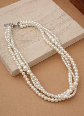 Tiers of Grace Pearl Necklace 1