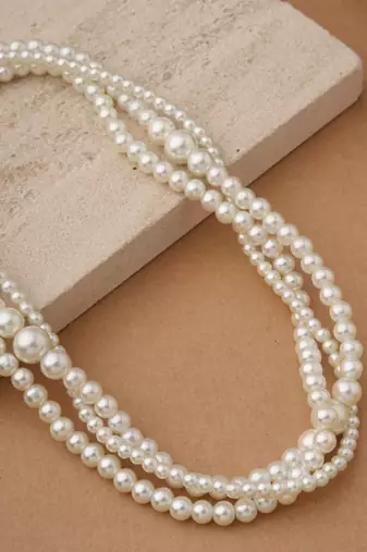 Tiers of Grace Pearl Necklace