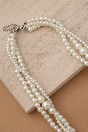 Tiers of Grace Pearl Necklace