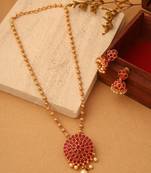Gold plated alloy necklace sets
