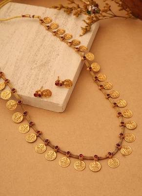 Gold plated alloy necklace sets 4