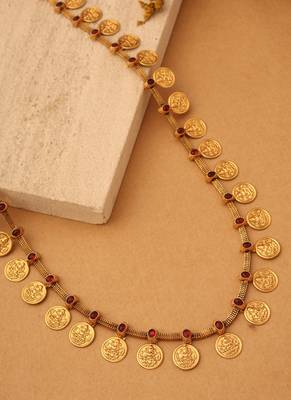 Gold plated alloy necklace sets 5