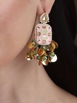 Gulaabi drop earring 1
