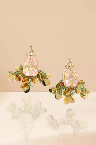 Gulaabi drop earring