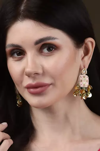Gulaabi drop earring