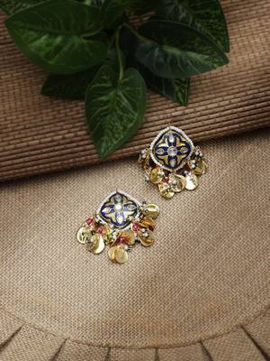 Cobalt drop earring 2