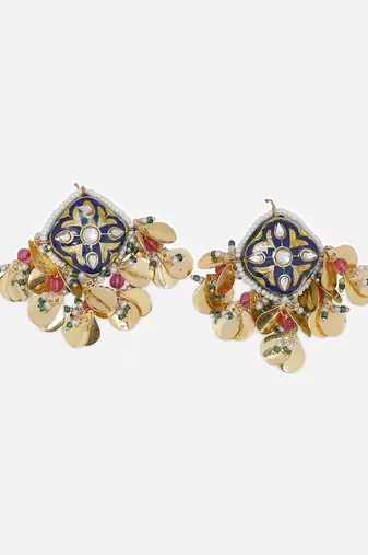 Cobalt drop earring